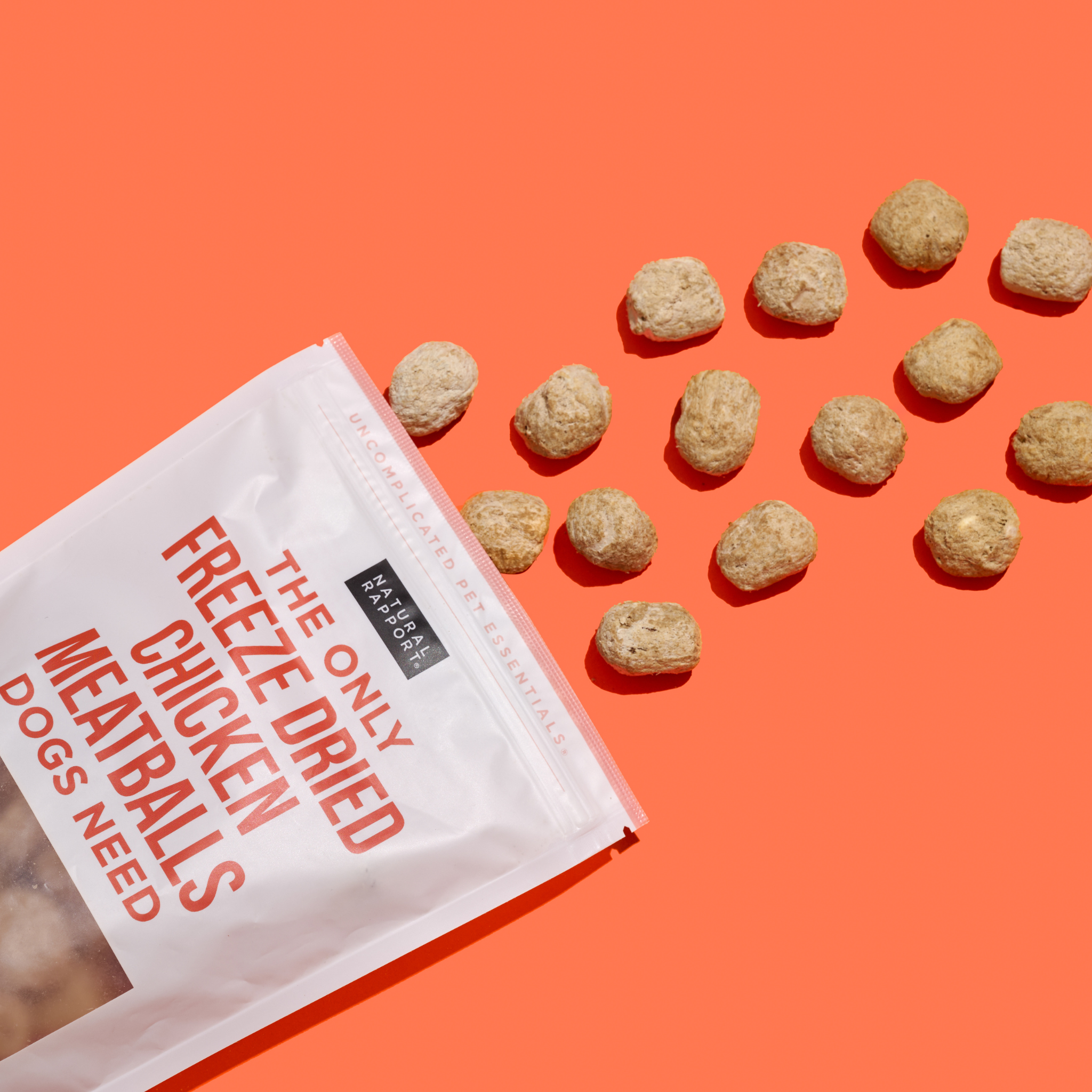 The Only Freeze Dried Chicken Meatballs Dogs Need: Sample Bag - Approx. 1 oz
