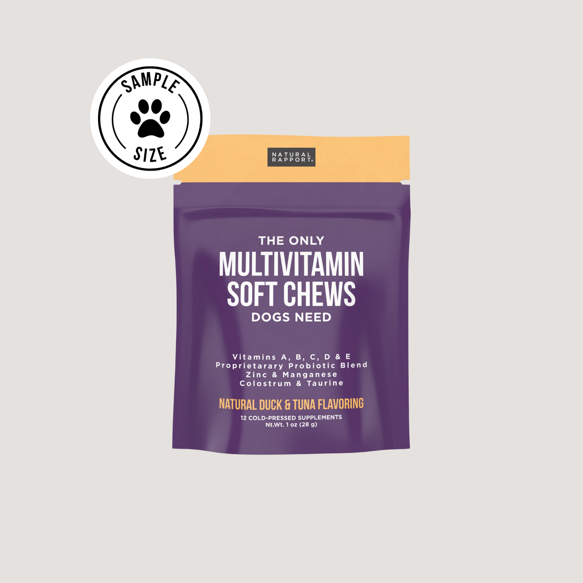 The Only Multivitamin Soft Chews Dogs Need: 12 count pouch