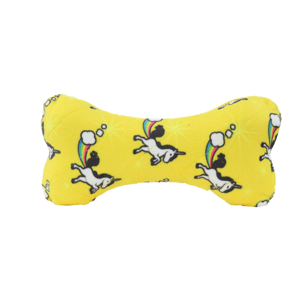 Mighty Bone- Medium Unicorn Squeaky Dog Toy, No Stuffing