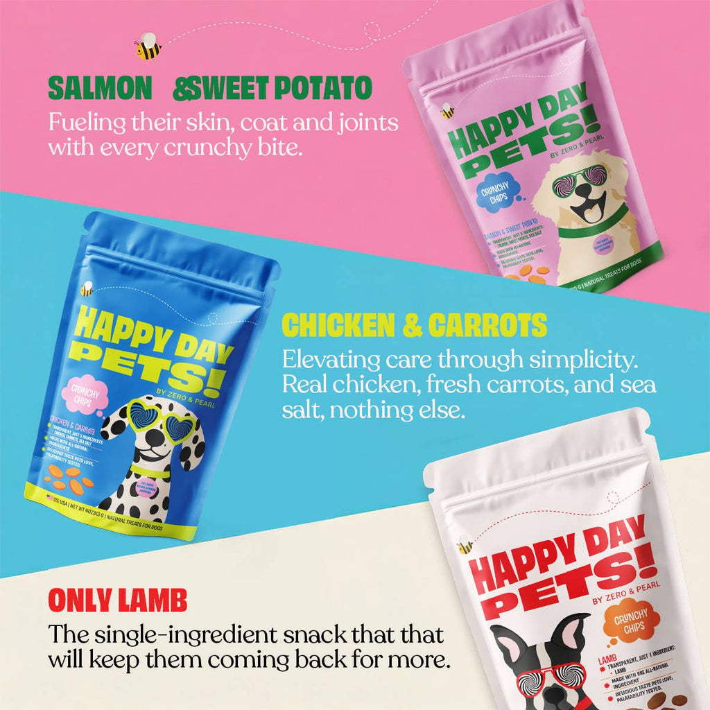 Happy Day Pets Chicken & Carrot Chips Dog Treats