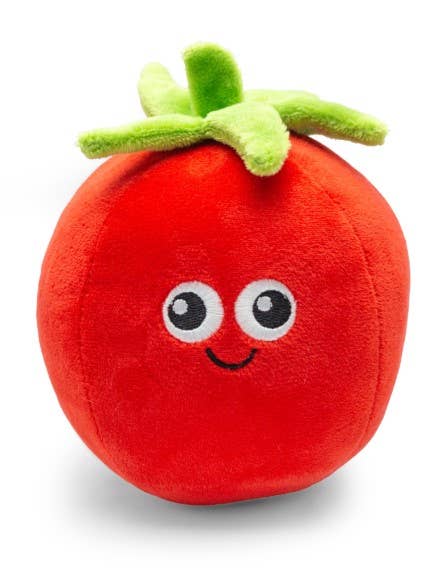 Tomato Plush Dog Toy 5.5"