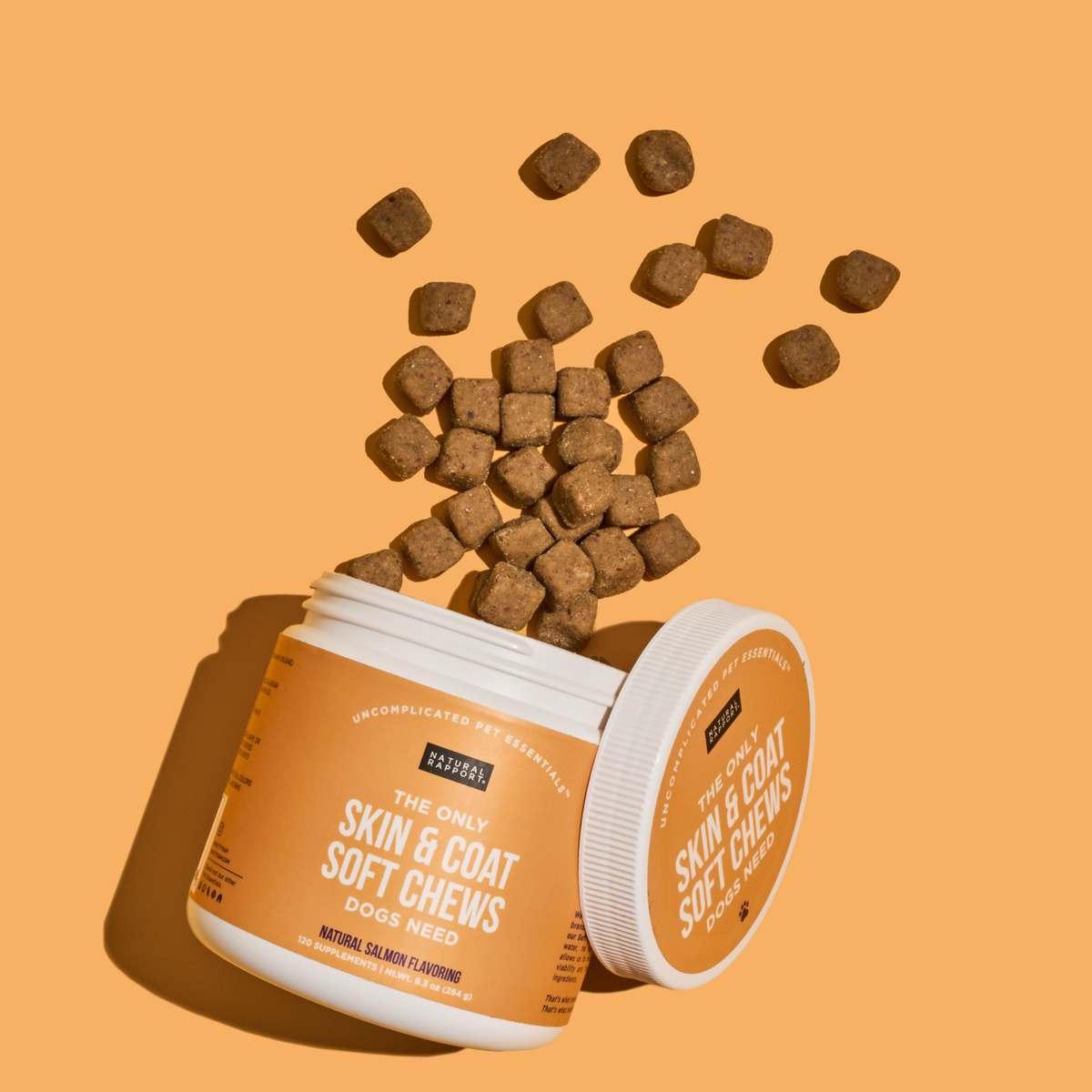 The Only Skin & Coat Soft Chews Dogs Need: 12 count pouch