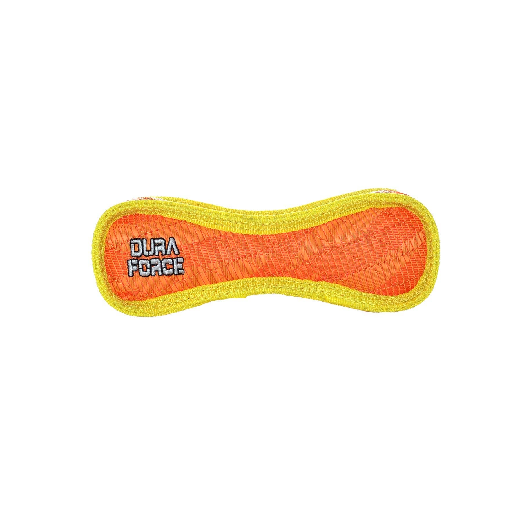 DuraForce Jr Bone Tiger - Orange, Durable, Squeaky Dog Toy