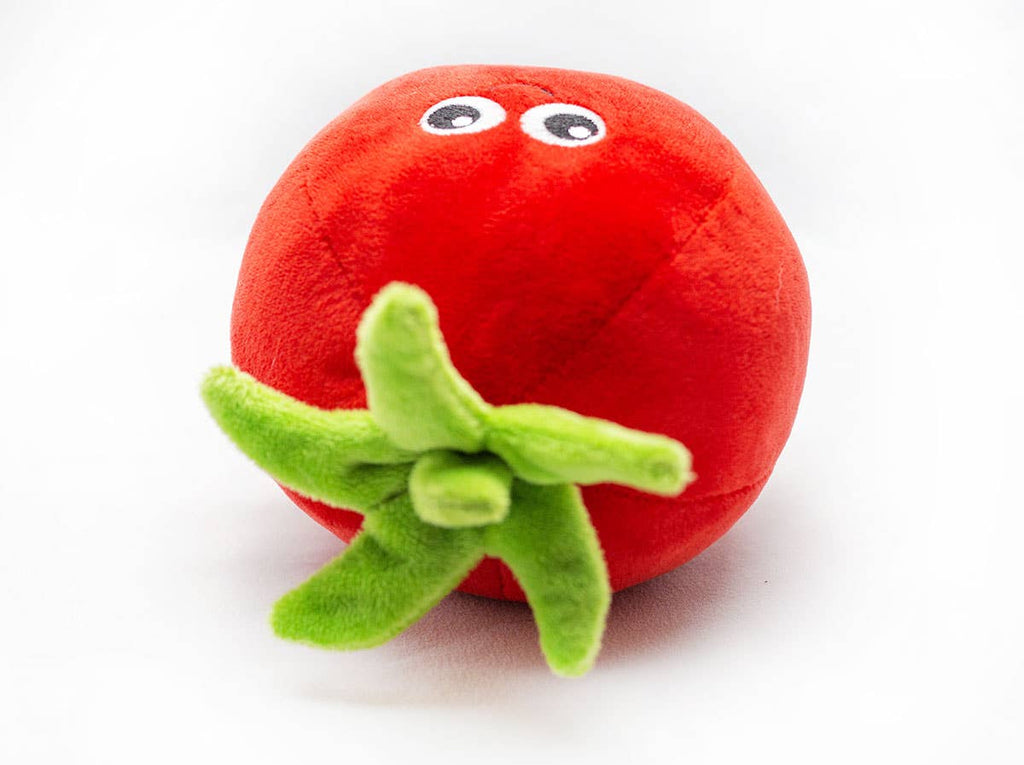 Tomato Plush Dog Toy 5.5"