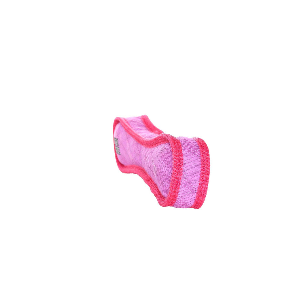 DuraForce Bone Tiger - Pink, Durable, Squeaky Dog Toy