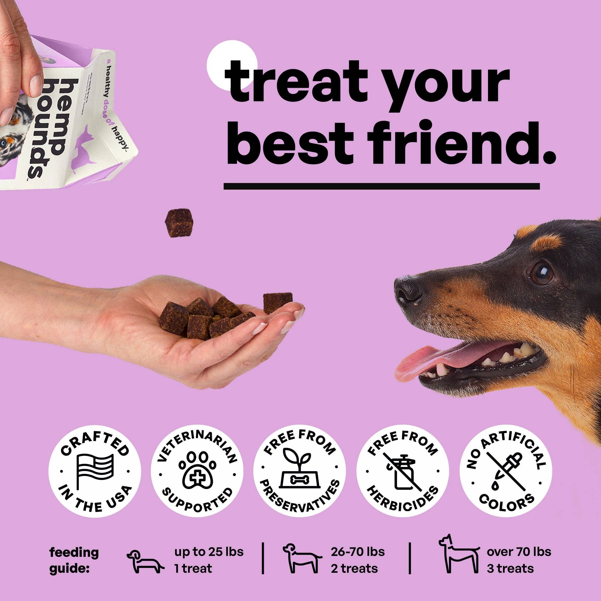 Hemp Hounds - Calming Chews - 90 Count