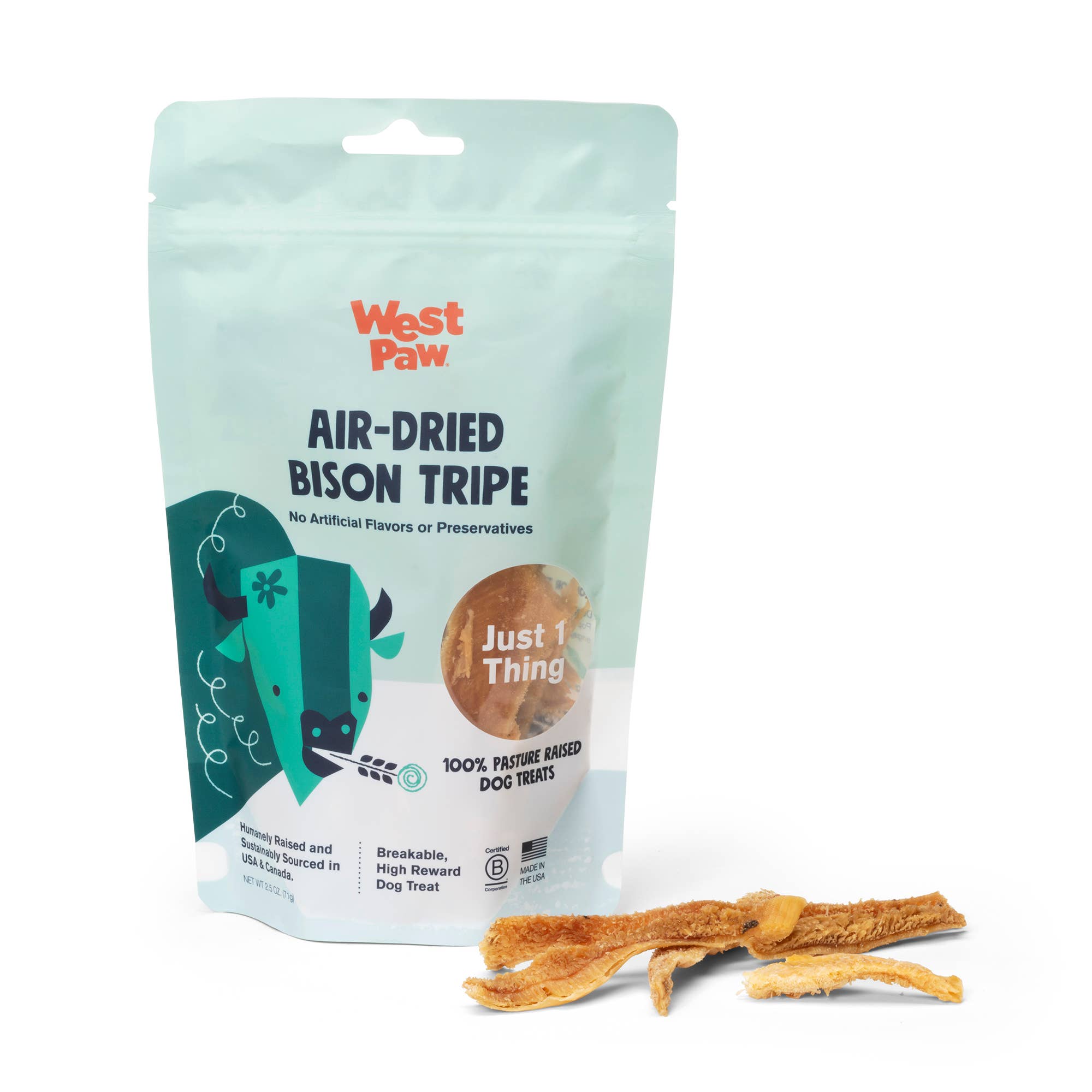 Air-Dried Bison Tripe Single Ingredient Dog Treats