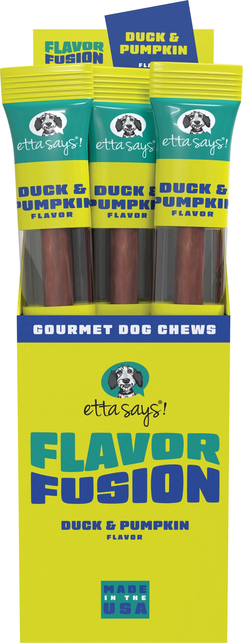 Etta Says! Flavor Fusion Dog Chew Duck & Pumpkin 1.5oz