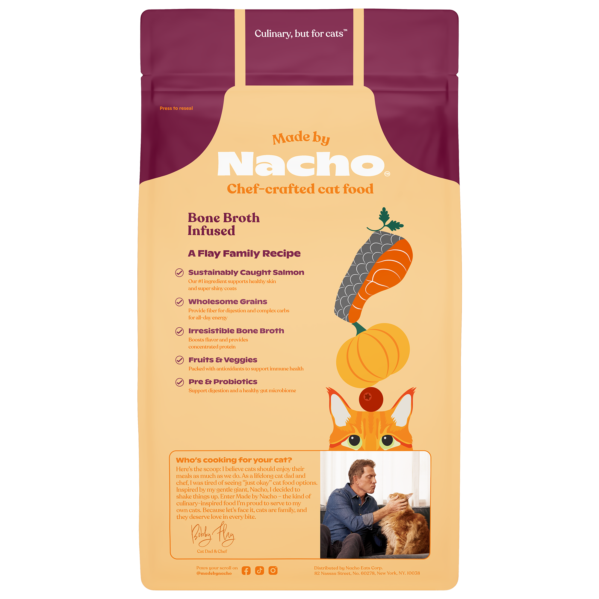 Bone Broth Infused Kibble Sustainably Caught Salmon & Pumpkin Recipe: 4 lb Bag