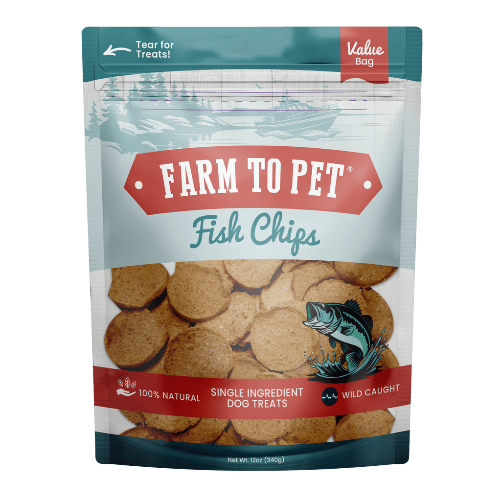 Fish Chips Dog Treats: 12oz