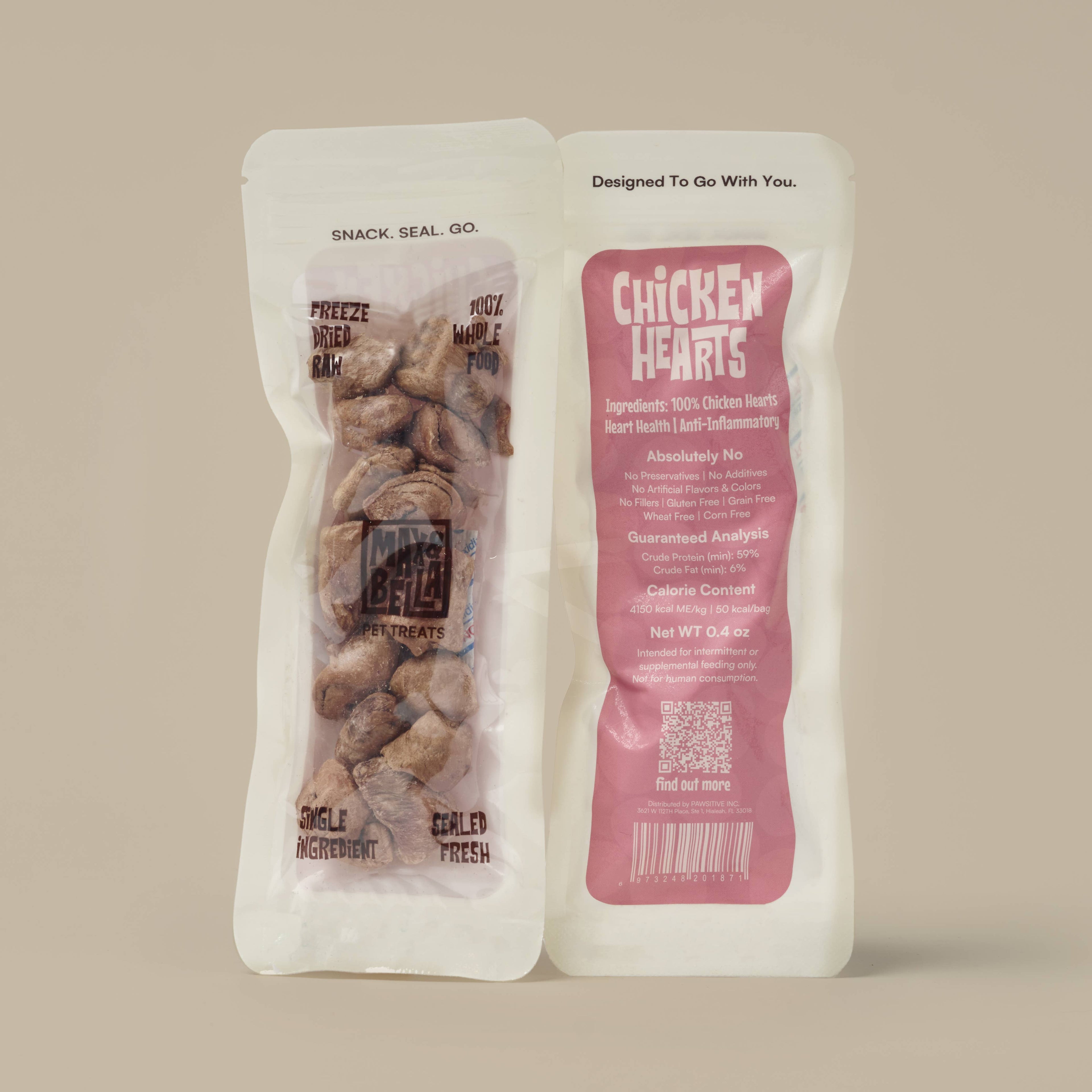 Freeze-Dried Chicken Hearts