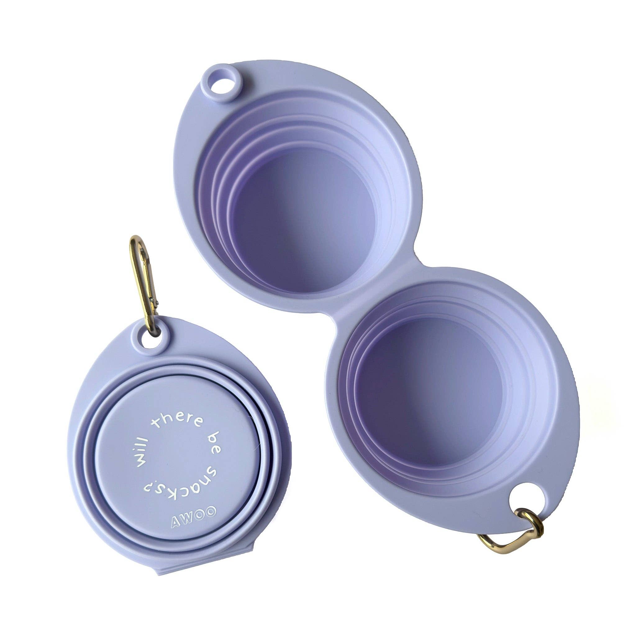 Snack Attack Collapsible Travel Bowl: OLIVE