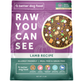 A Better Dog Food - Allergy Friendly Lamb | No Chicken, Only Lamb Animal Protein, No Meal Ingredients, Grain Free | Raw You Can See: 3 lbs