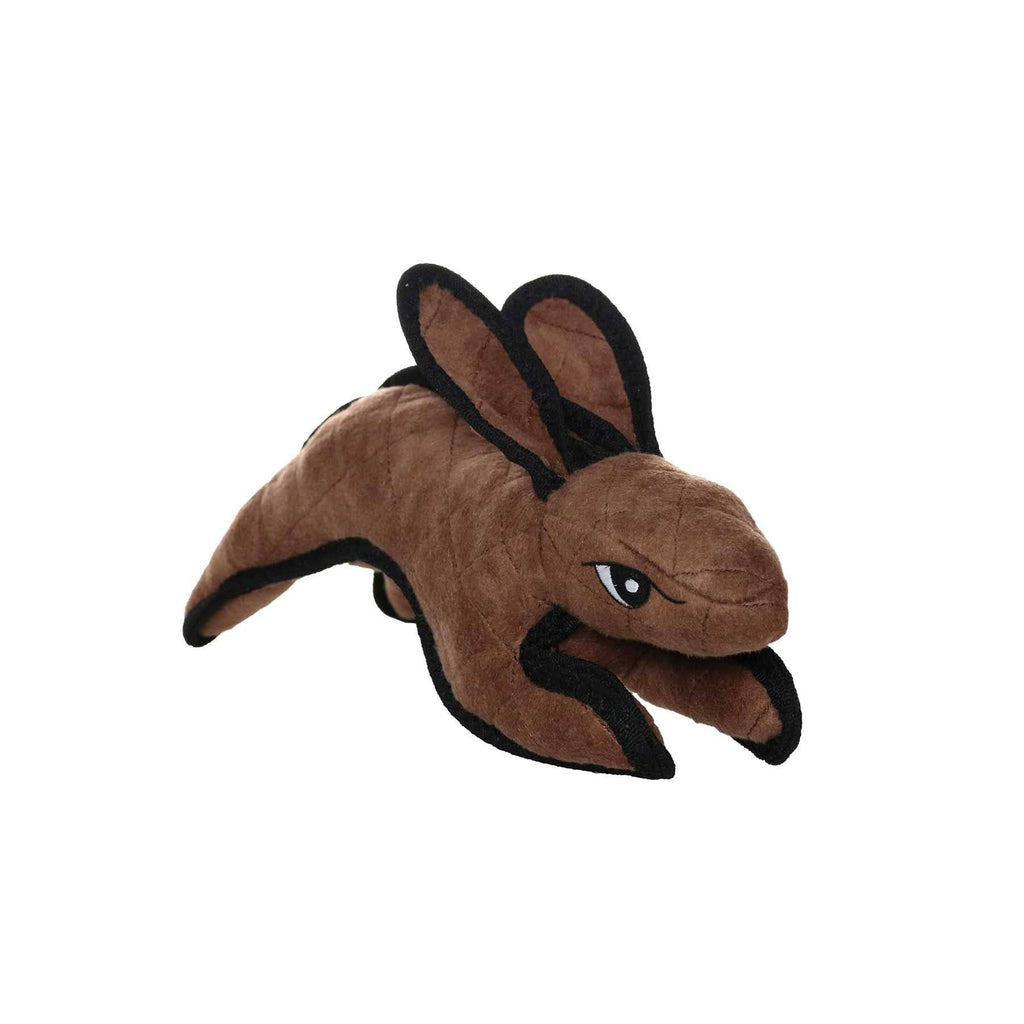 Tuffy Barnyard Rabbit - Brown, Durable, Squeaky Dog Toy