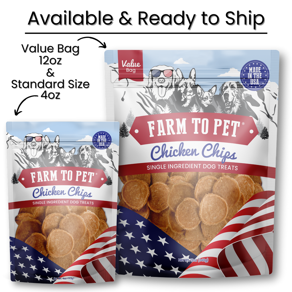 Americana Chicken Chips Dog Treats: 4oz