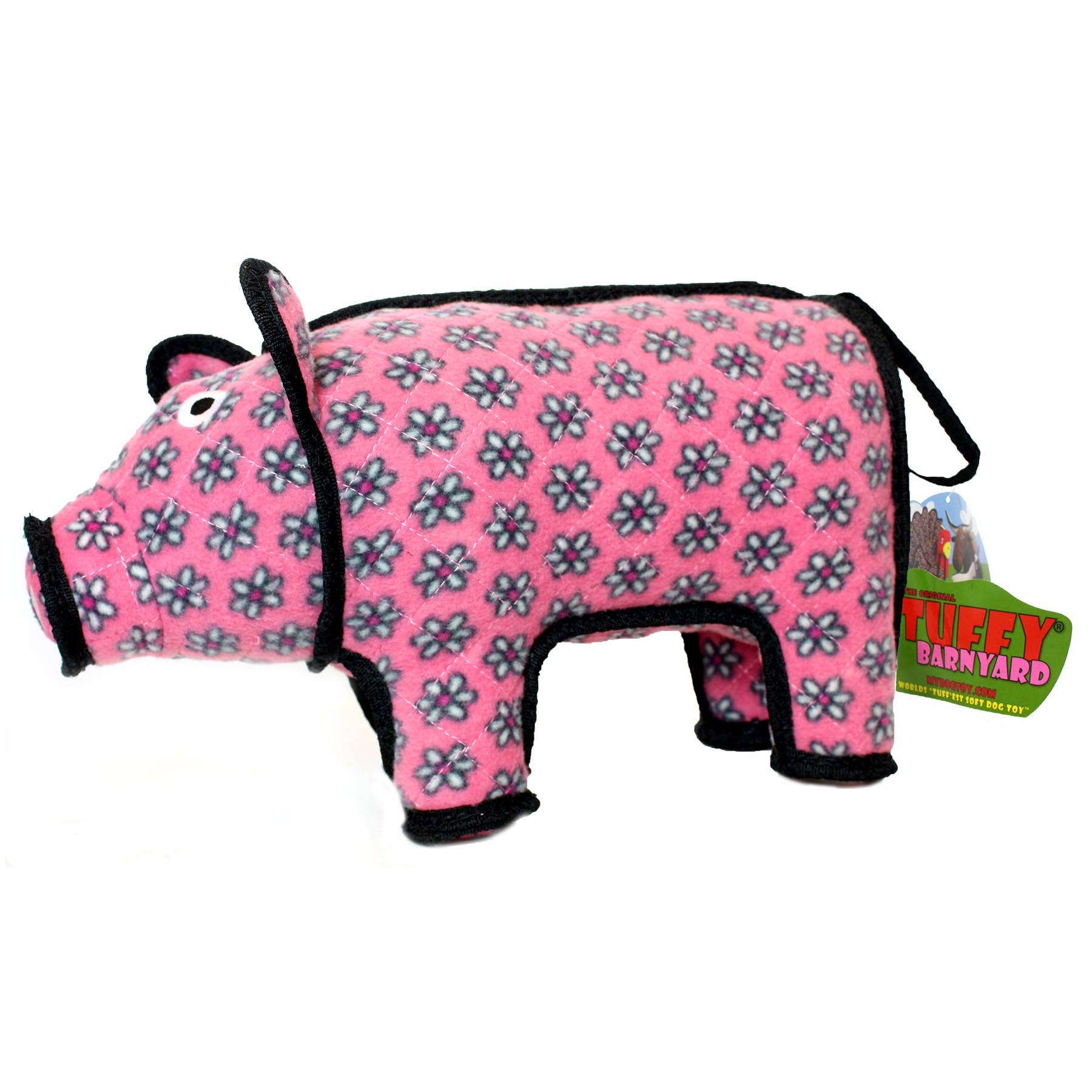 Tuffy Barnyard Pig, Tough, Durable Dog Toy