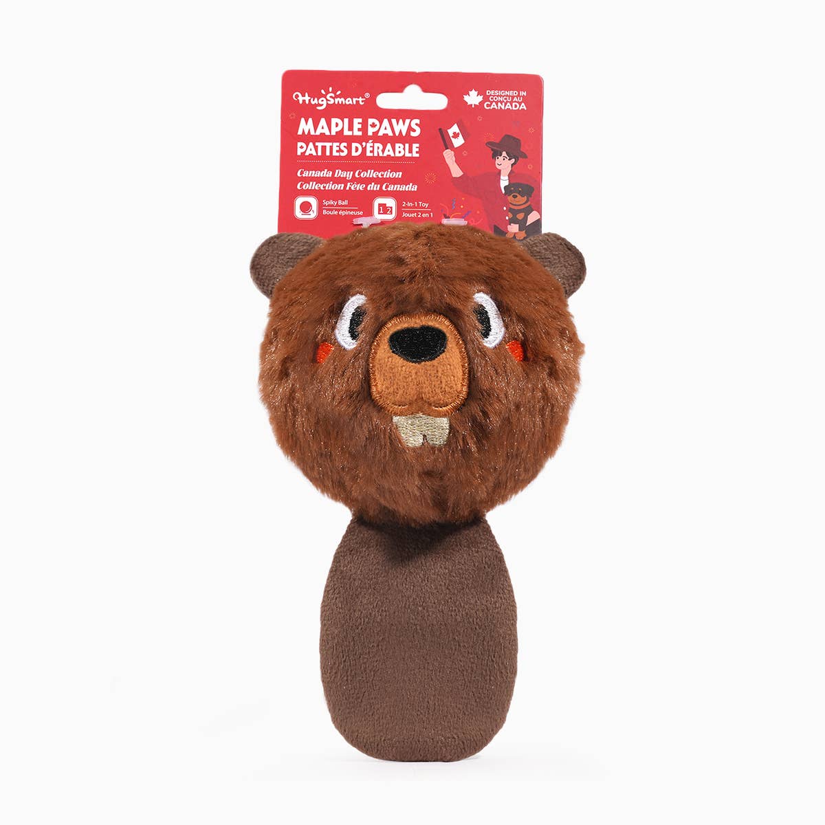 HugSmart Pet -  Maple Paws | Beaver ball - Dog Ball Toy