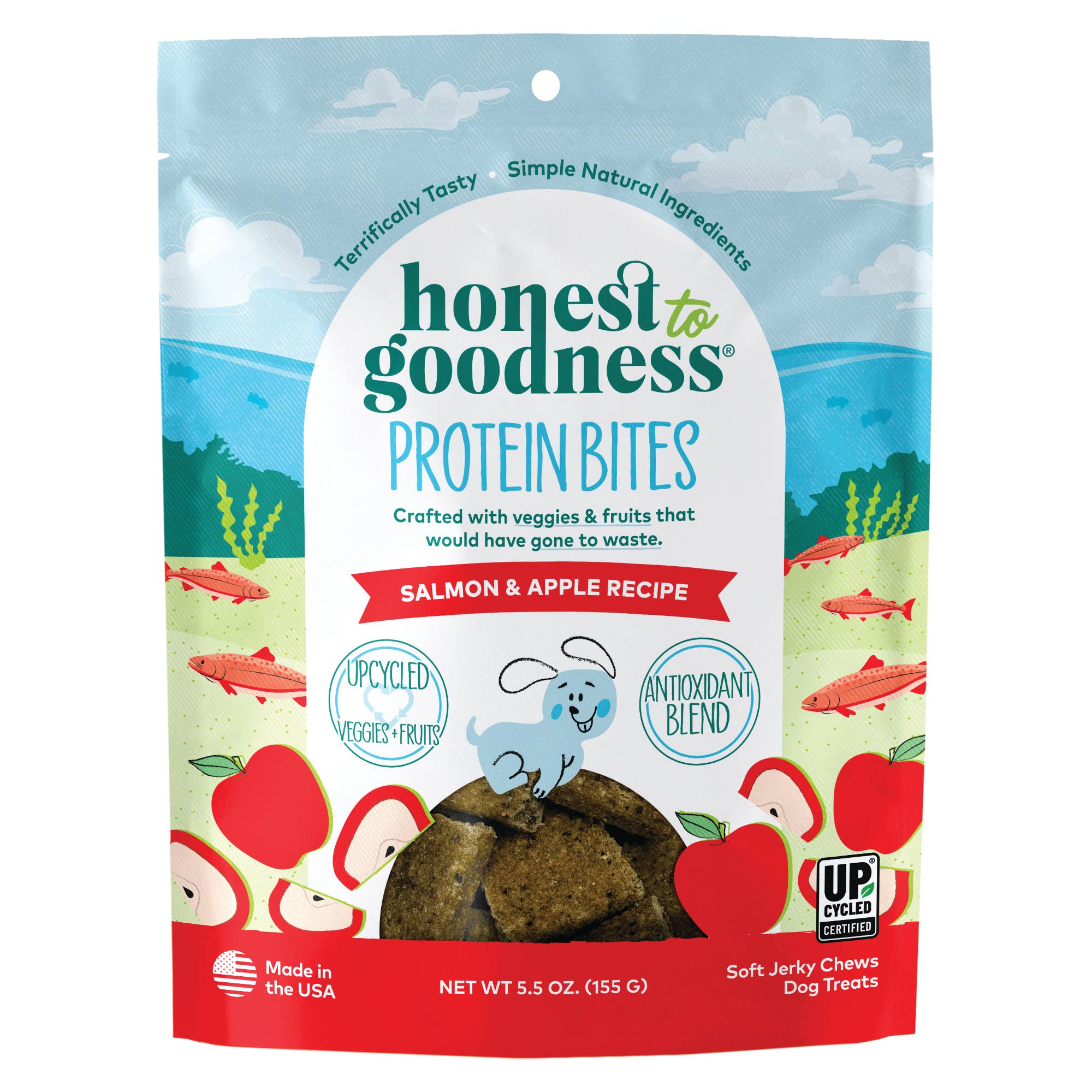 Honest to Goodness® Salmon & Apple Protein Dog Treats