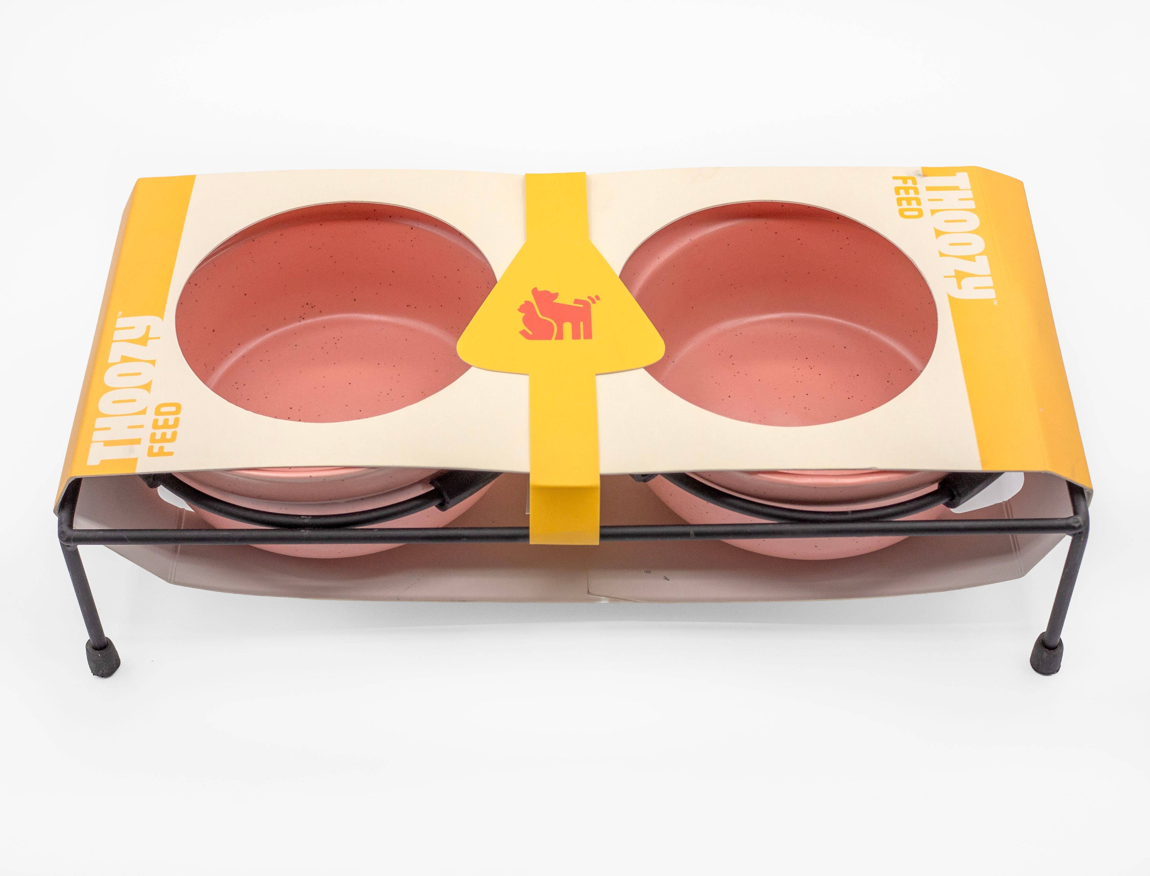 ThoozyPet Stoneware Pet Double Diner Pink 10 oz