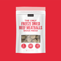 The Only Freeze Dried Beef Meatballs Dogs Need: 4 oz