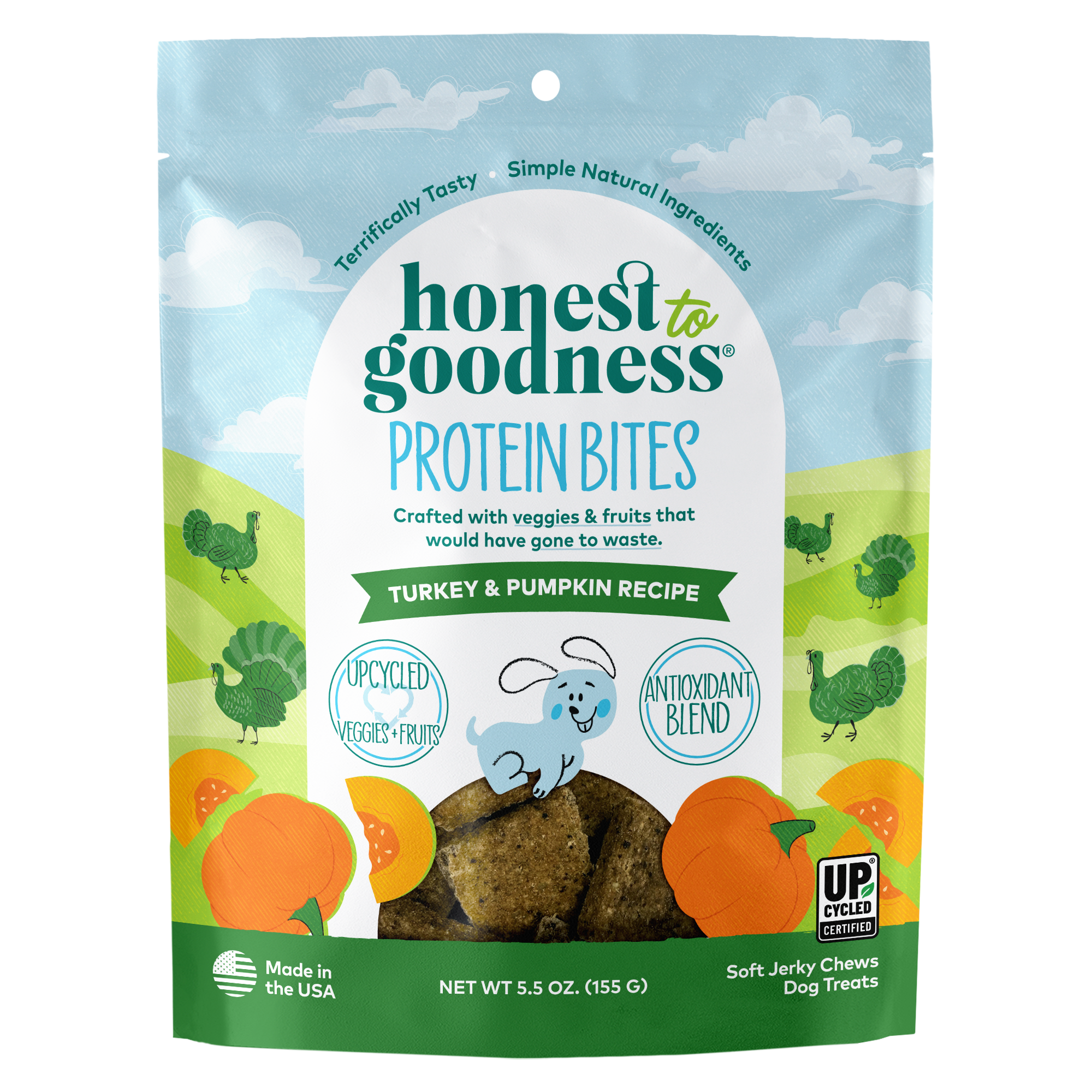 Honest to Goodness® Turkey & Pumpkin Protein Dog Treats