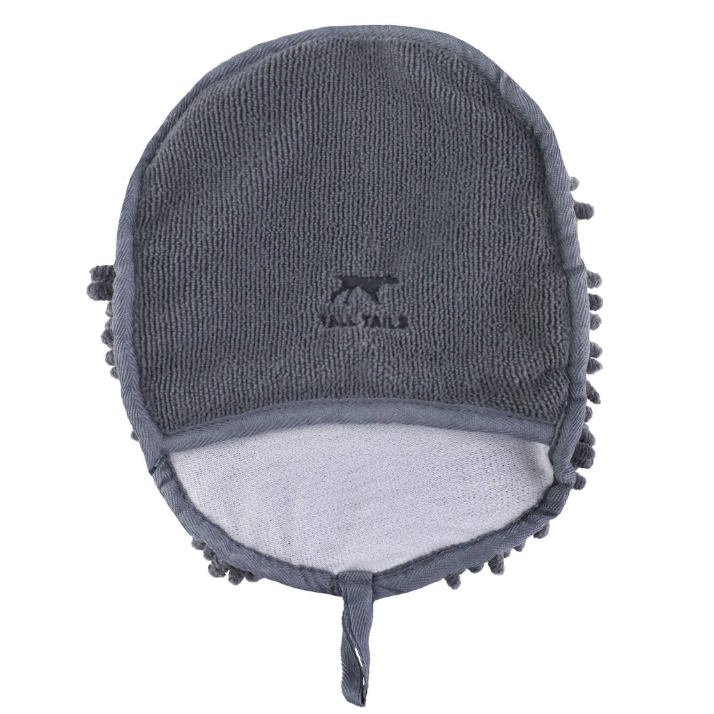 Grey Clean Paws Drying Mitt - 10"