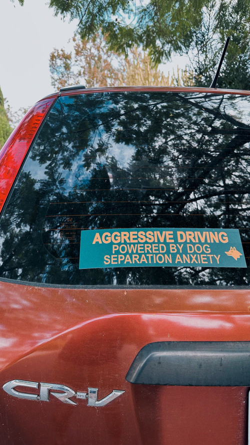 Aggressive Driving Bumper Sticker