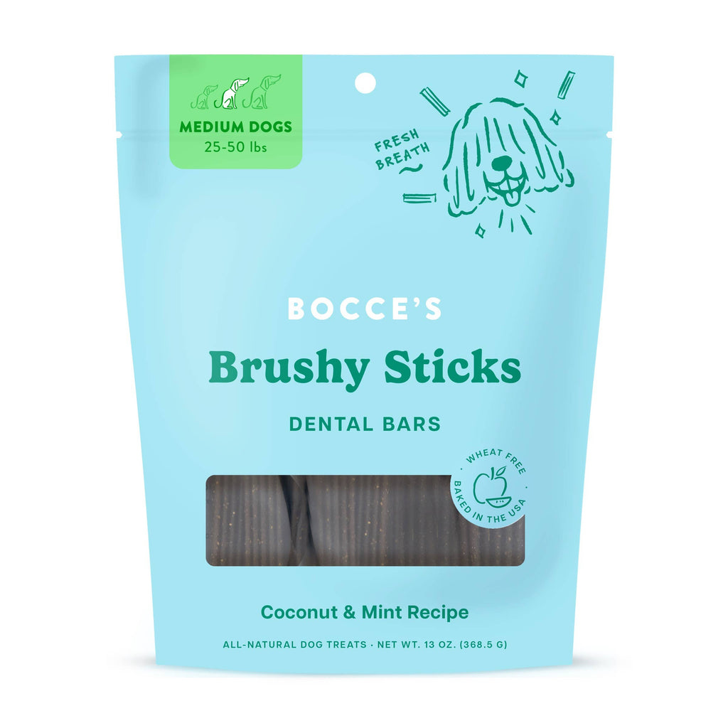 Bocce's Bakery Dailies Brushy Sticks Dog Dental Treats: Large