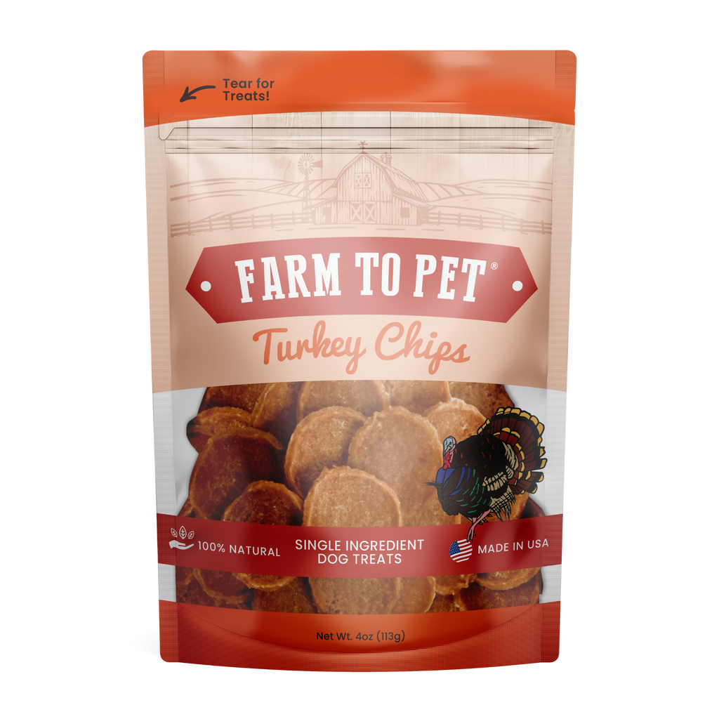 Turkey Chips Dog Treats: 12oz