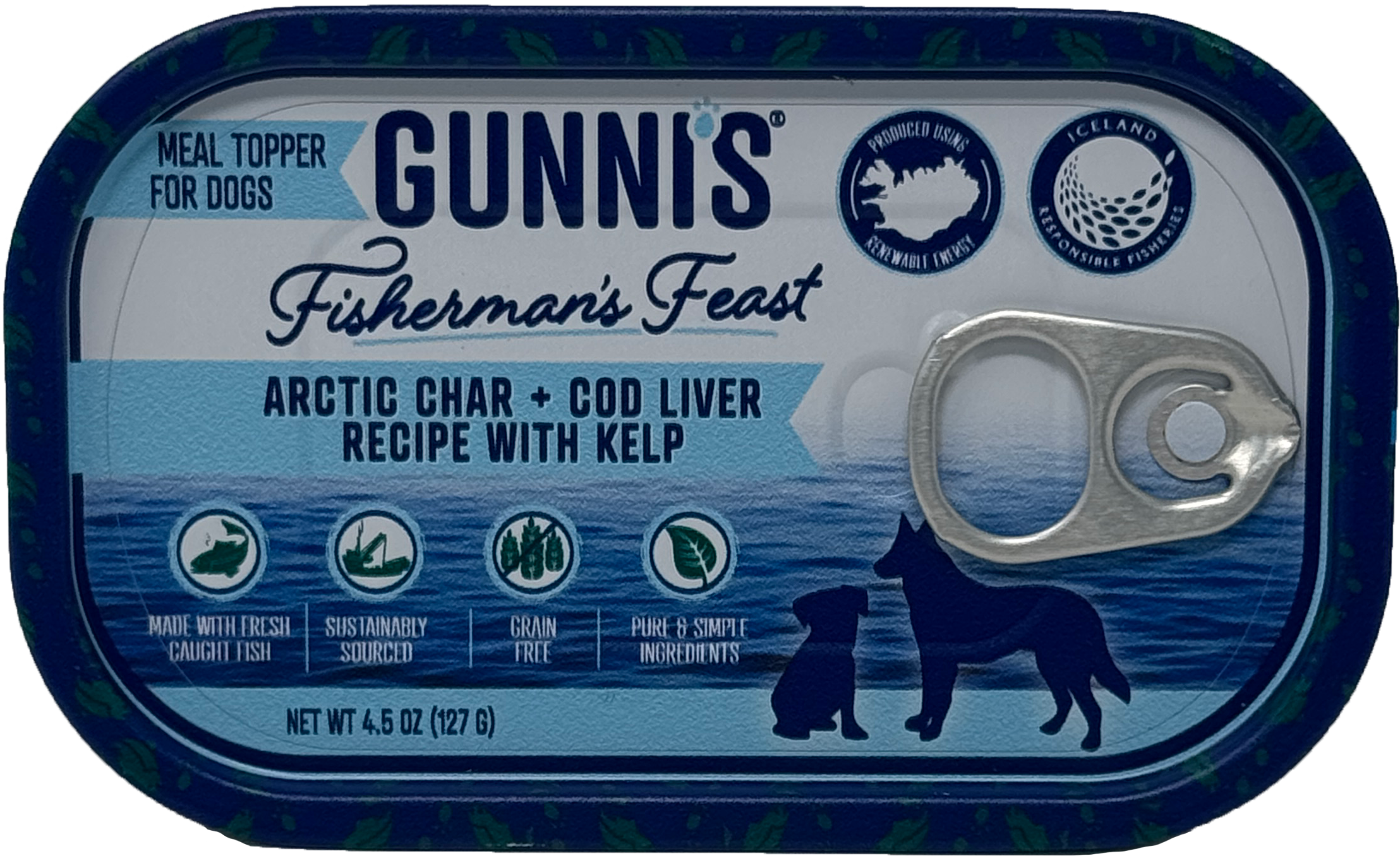 ARCTIC CHAR & COD LIVER RECIPE W/ KELP FOOD TOPPER FOR DOGS