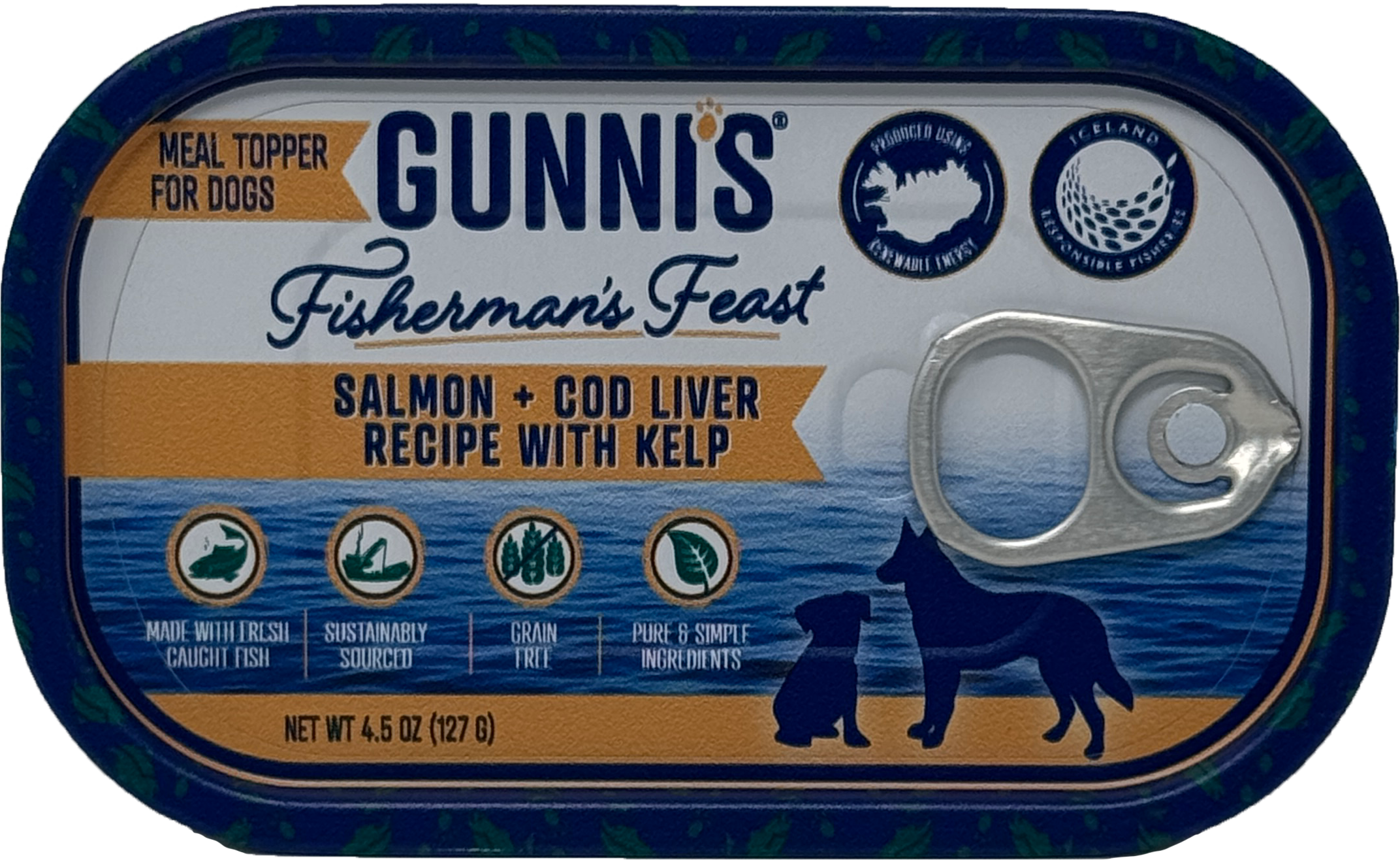 SALMON & COD LIVER RECIPE W/ KELP FOOD TOPPER FOR DOGS