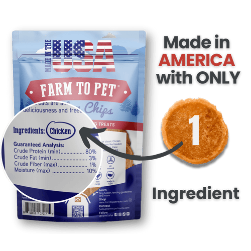 Americana Chicken Chips Dog Treats: 4oz