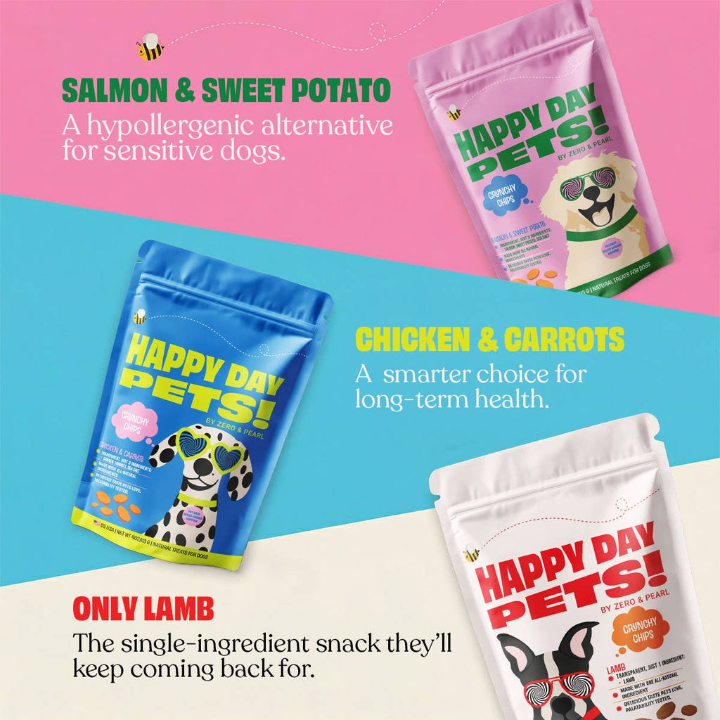 Happy Day Pets Salmon & Sweet Potato Chips Dog Treats