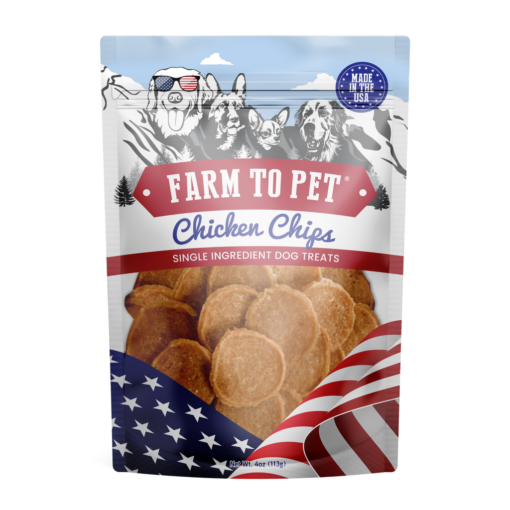 Americana Chicken Chips Dog Treats: 4oz
