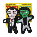 Tuffy Jr Holiday Dracula & Frankenstein 2 Pack