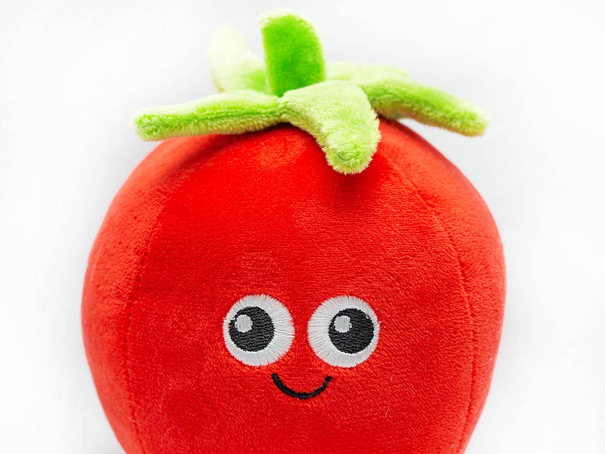 Tomato Plush Dog Toy 5.5"