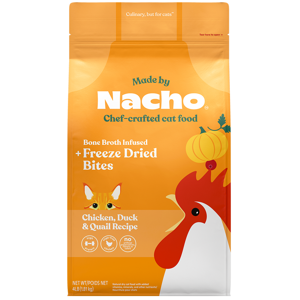 Chicken, Duck, & Quail Kibble: 4 lb Bag