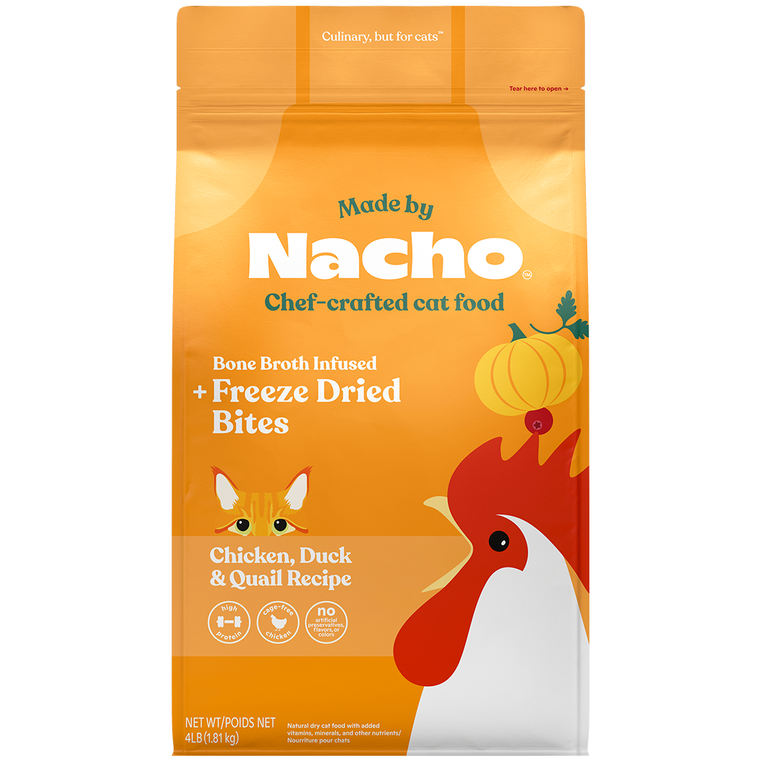 Chicken, Duck, & Quail Kibble: 4 lb Bag