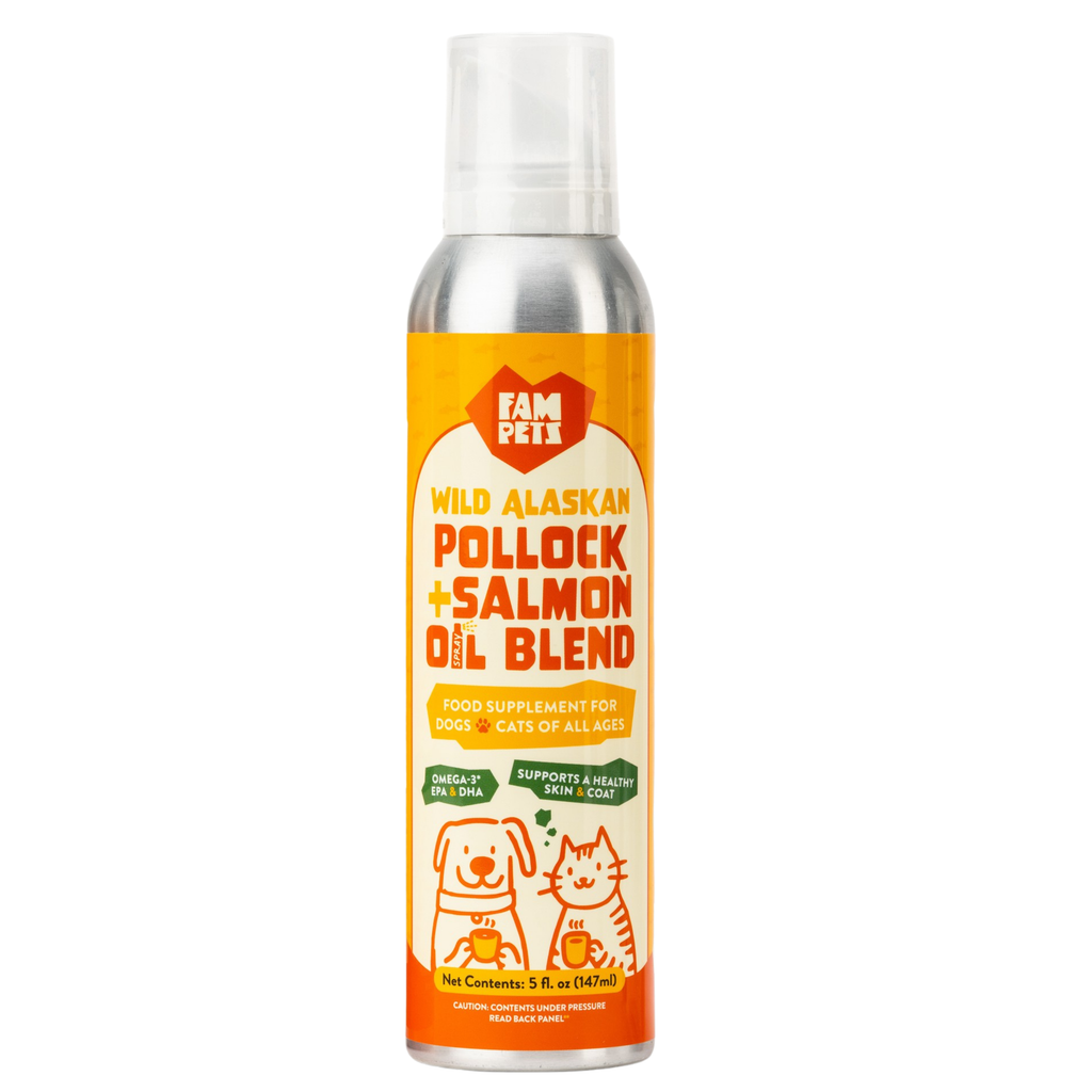 Omega 3 Fish Oil Spray for Dogs & Cats - Wild Alaskan Pollock & Salmon Blend: Wild Alaskan Pollock & Salmon Blend