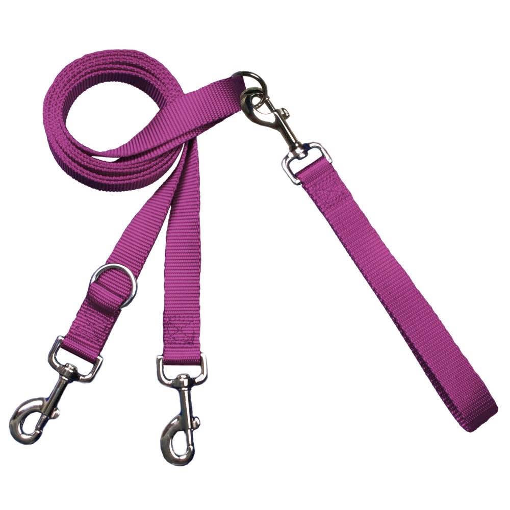 Euro Dog Leash for Freedom No-Pull Dog Harness: Raspberry / 5/8 inch