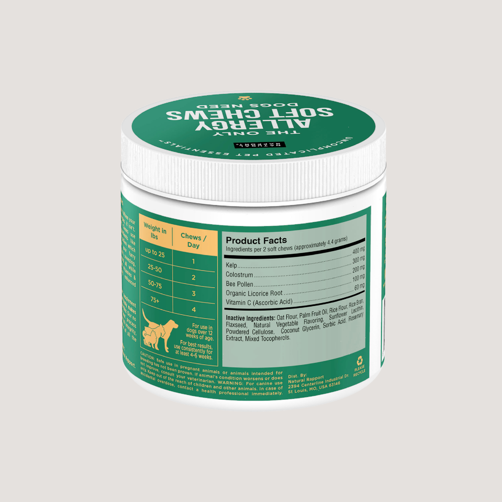 The Only Allergy Soft Chews Dogs Needs