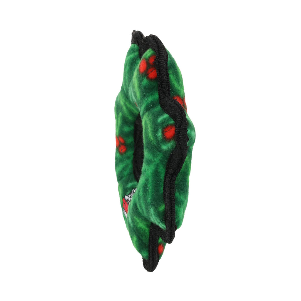 Tuffy Holiday Junior Gear Ring Wreath, Durable Dog Toy