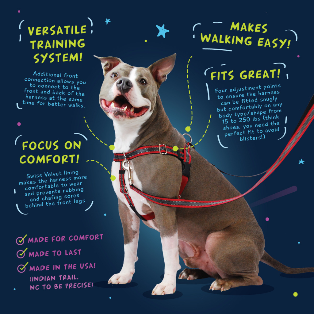 Jellybean Spice Freedom No-Pull Dog Harness Only: 5/8" X Small