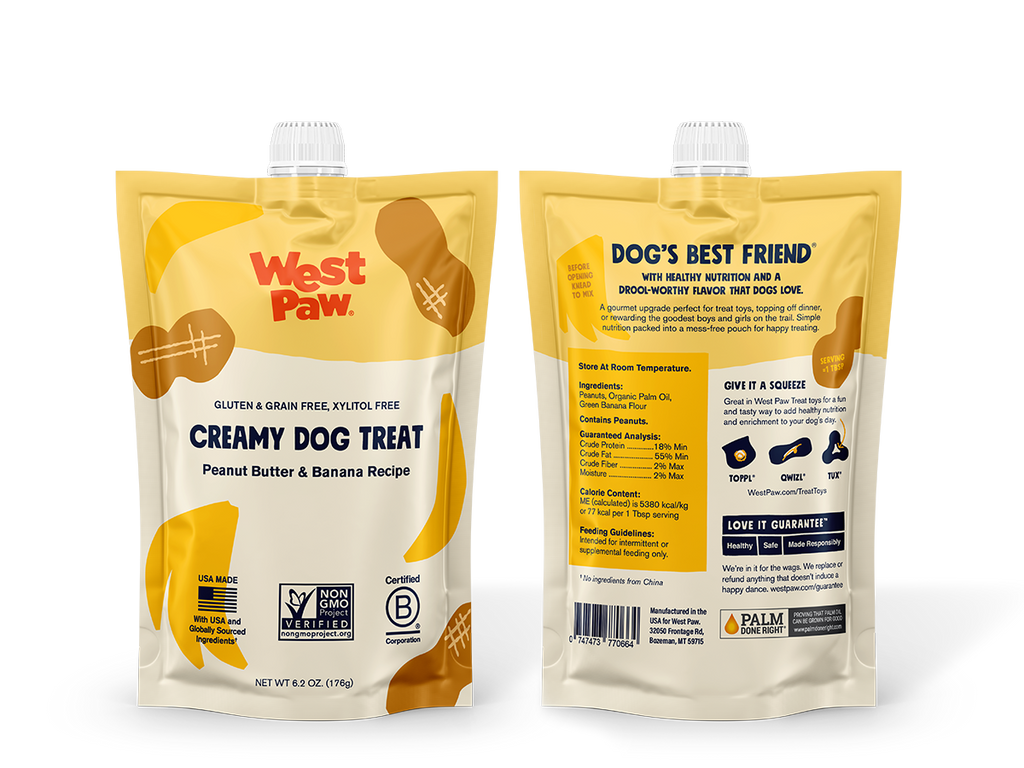Peanut Butter & Banana Creamy Dog Treats