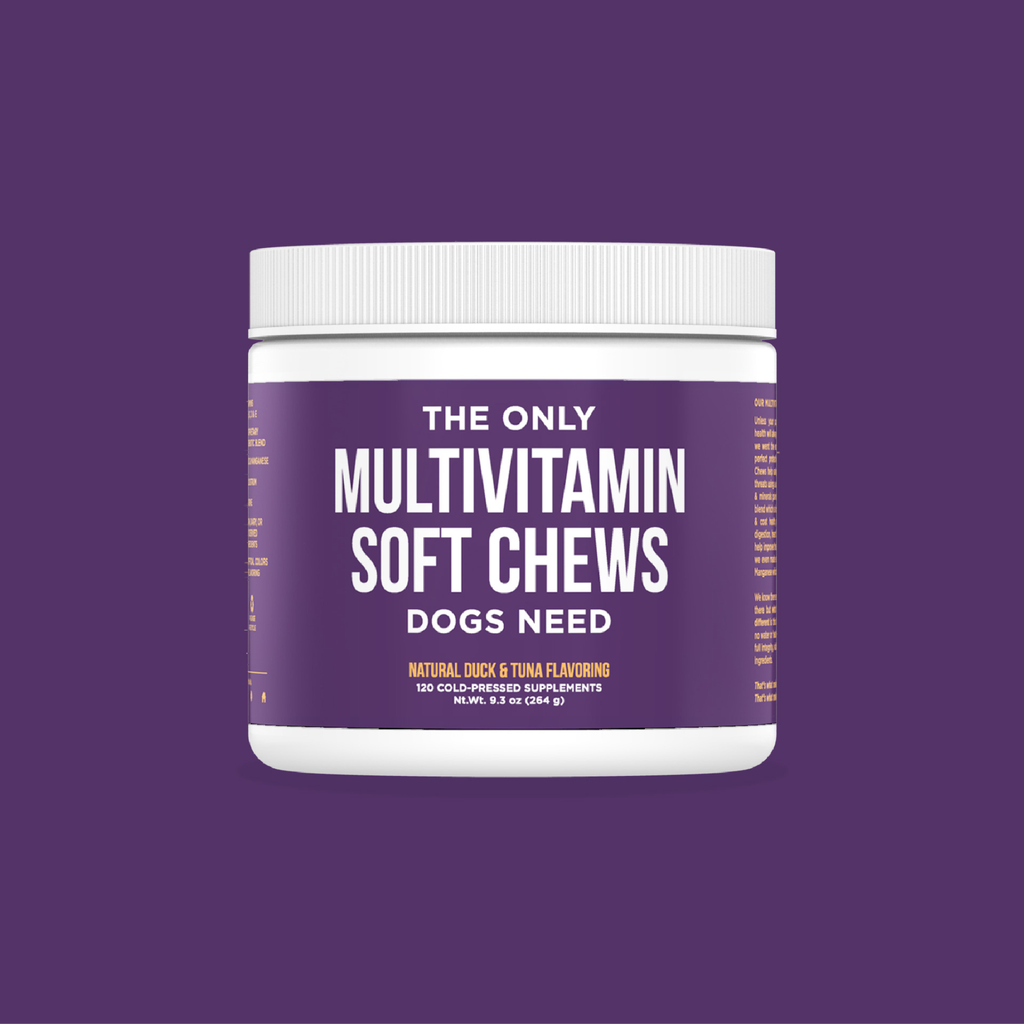 The Only Multivitamin Soft Chews Dogs Need: 12 count pouch