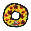 Tuffy Holiday Jr Ring Leaves, Durable Squeaky Dog Toy