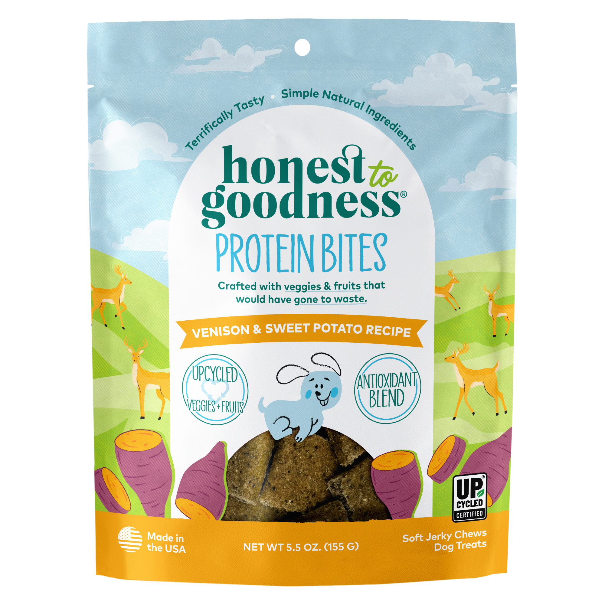 Honest to Goodness Venison & Sweet Potato Protein Dog Treats