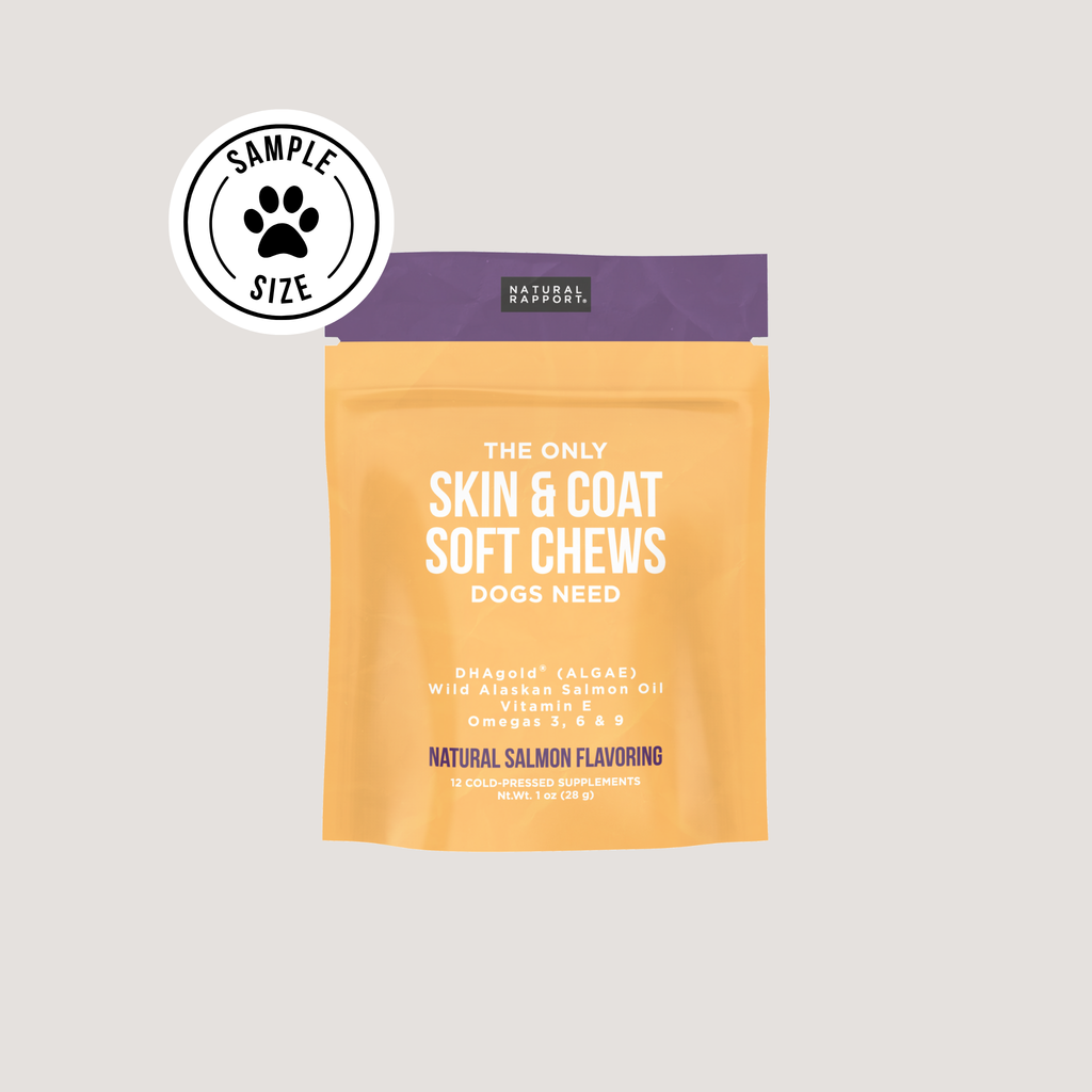 The Only Skin & Coat Soft Chews Dogs Need: 12 count pouch