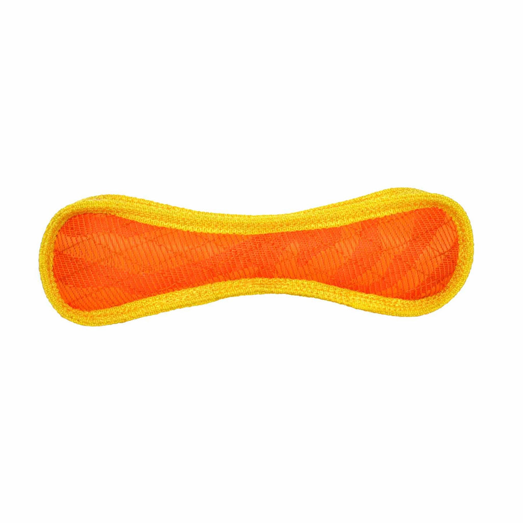 DuraForce Bone Tiger - Orange, Durable, Squeaky Dog Toy