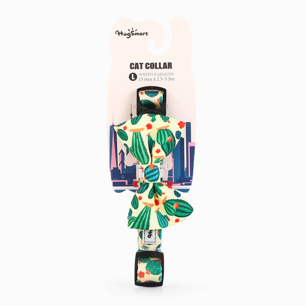 HugSmart Pet — Bowknot - Cactus - Cat Collar